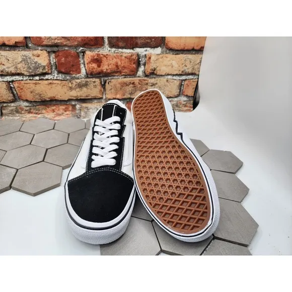 Vans Old Skool Bolt Shoes Two Tone Black White Knu Men Sz 13 Vn0009q5bmw