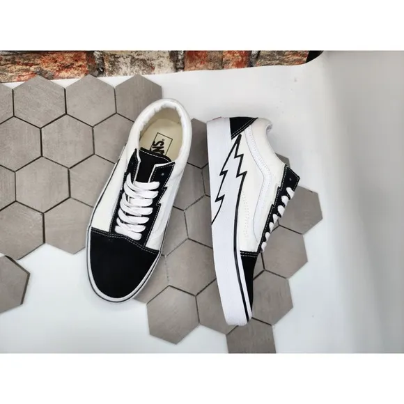 Vans Old Skool Bolt Shoes Two Tone Black White Knu Men Sz 13 Vn0009q5bmw