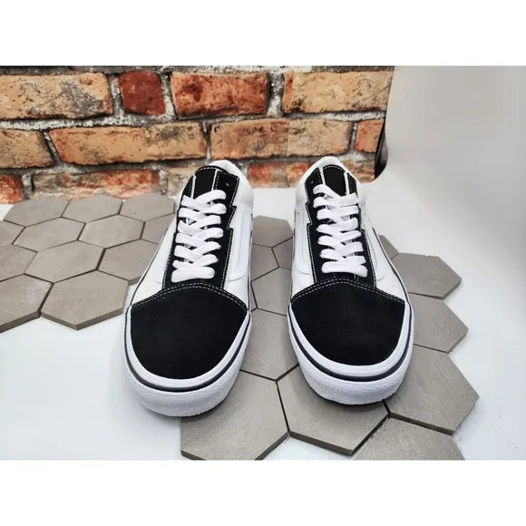 Vans Old Skool Bolt Shoes Two Tone Black White Knu Men Sz 13 Vn0009q5bmw