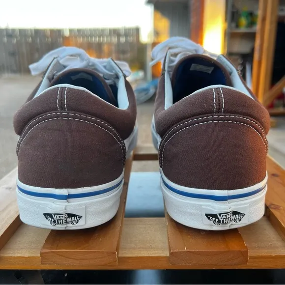 VANS OLD SKOOL CHESNUT TRUE WHITE SHOE MENS 12