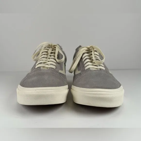 Vans Old Skool Cozy Hug Sherpa Lined Suede Shoes Drizzle White Unisex M-8.5 W-10