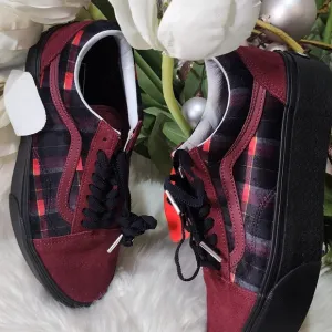 Vans Old Skool Stackform 'Velvet Plaid Woman shoes size10 New