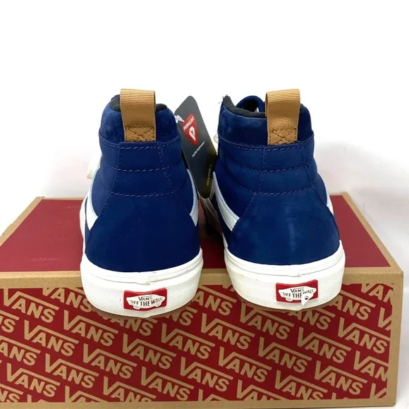 VANS Sk8-Hi MTE-1 Shoe High Top White Blue Nubuck Women's Size Boots VN0A5HZYA07