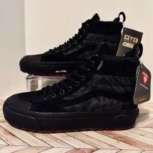 VANS Sk8-Hi MTE 2 Black Camo Mono Defcon Hydroguard M 6.5 W 8 Sneakers Boots