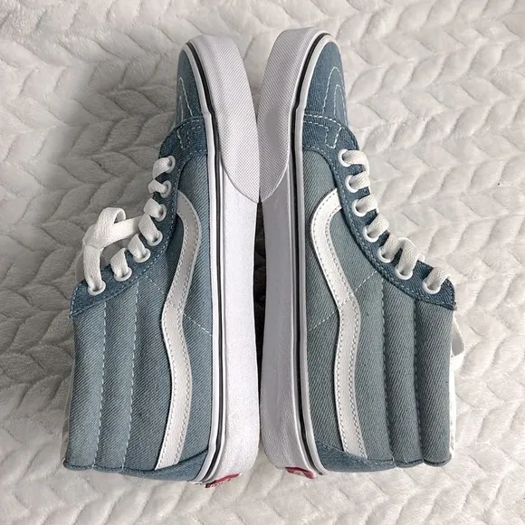 Vans SK8 Mid Reissue Shoes Denim 2 Tone MENS Size 5.5 Womens 7