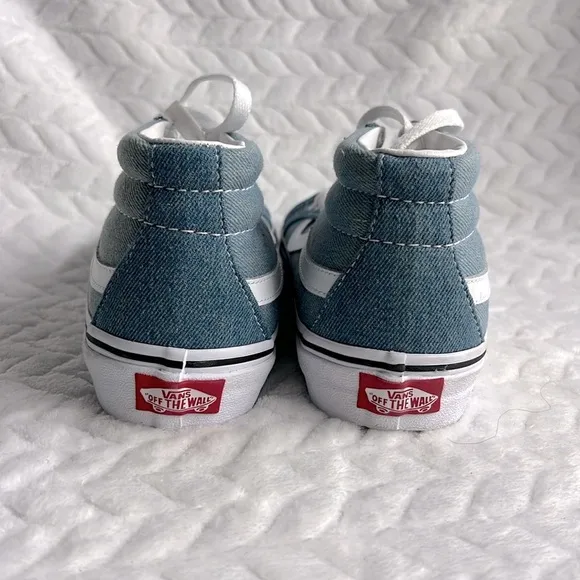 Vans SK8 Mid Reissue Shoes Denim 2 Tone MENS Size 5.5 Womens 7
