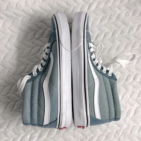 Vans SK8 Mid Reissue Shoes Denim 2 Tone MENS Size 5.5 Womens 7