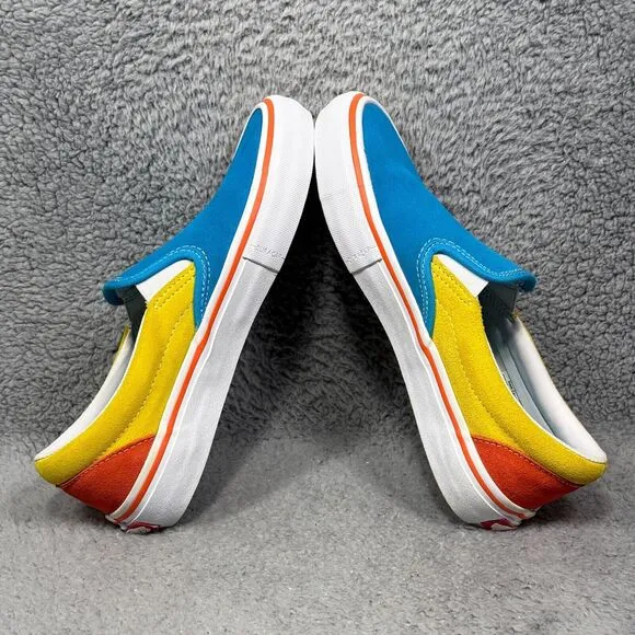 Vans The Simpsons x Bart Slip-On Pro Mens Size 6 Sneaker Shoes Blue Yellow