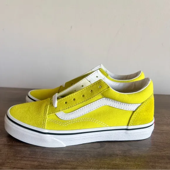 VANS Youth Old Skool Lemon Tonic Shoe Size 3 #341A