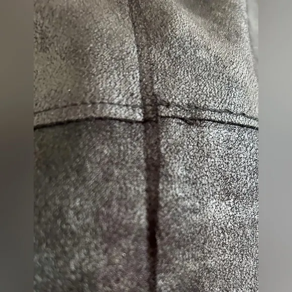 VELVET BY GRAHAM &amp; SPENCER Distressed Leatherette Miniskirt Silvery Black M✨NWT✨