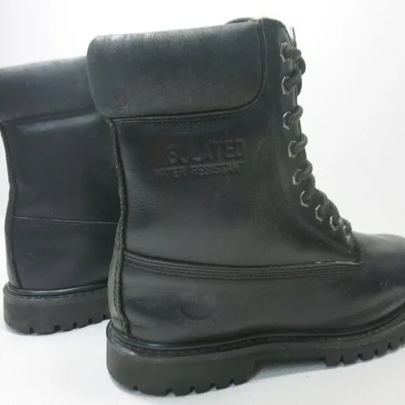 Viking Insulated Waterproof Leather Rubber Work Boots Footwear Men's Work Sz 7.5
