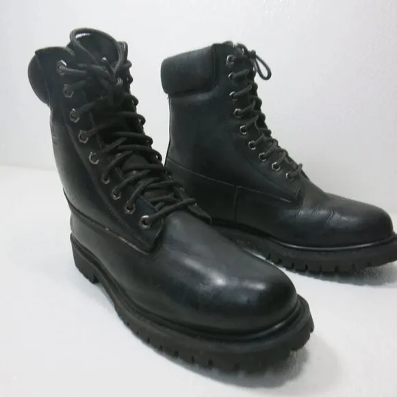 Viking Insulated Waterproof Leather Rubber Work Boots Footwear Men's Work Sz 7.5