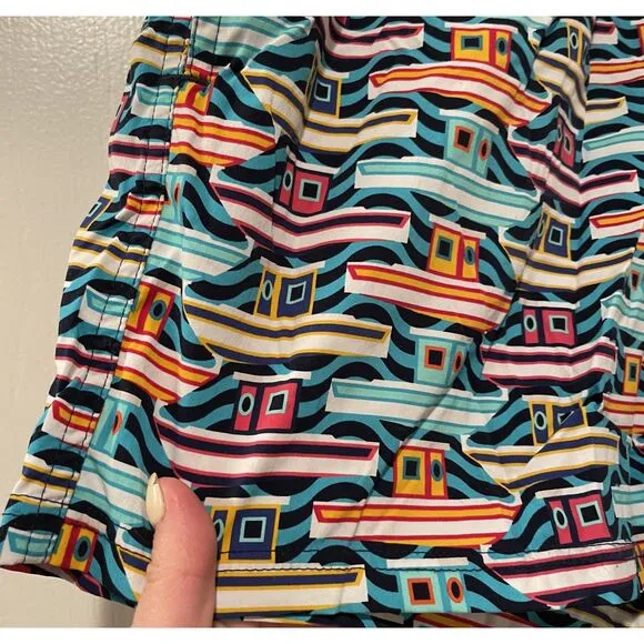Vilebrequin St-Tropez Boat Print Swim Trunks Multicolor Large