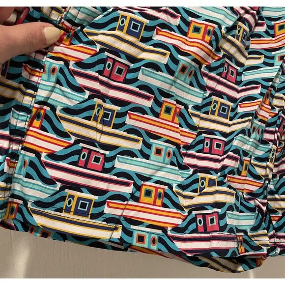 Vilebrequin St-Tropez Boat Print Swim Trunks Multicolor Large