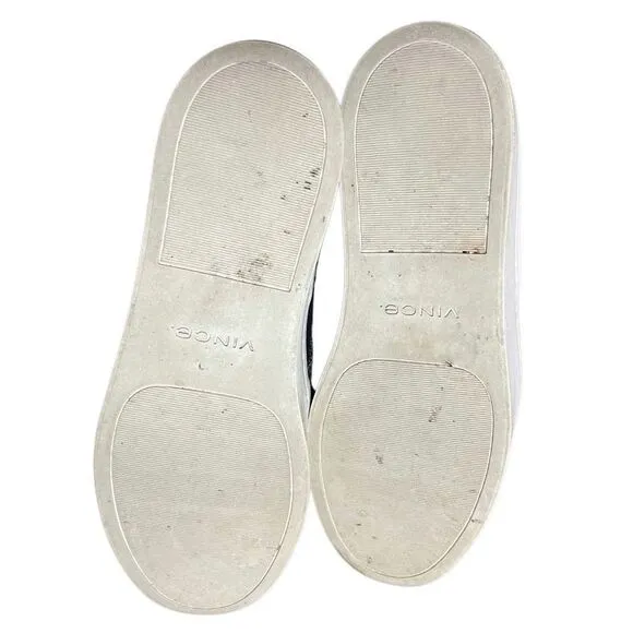 Vince Blair Gray Wool Tweed Boucle Platform Slip On Shoes Sneaker Size 7