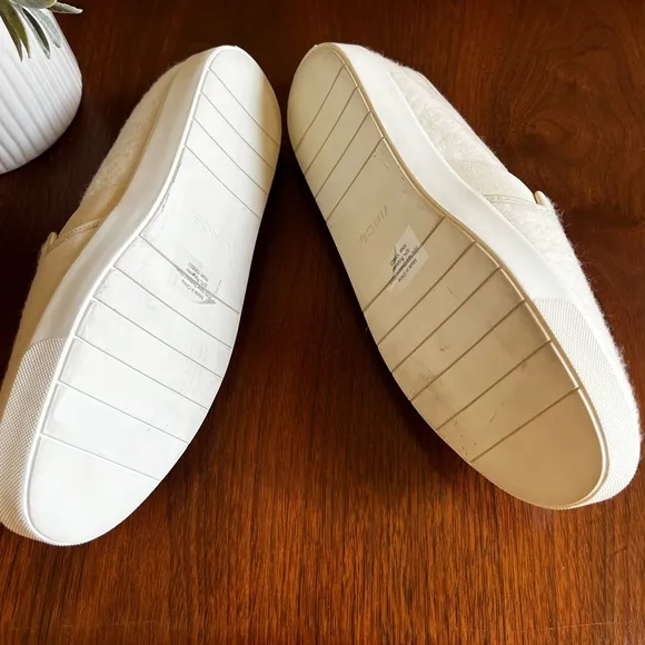 VINCE Blair Wool Slip-On Sneakers in Moonlight | 9.5