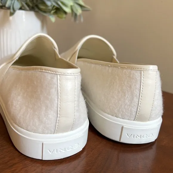 VINCE Blair Wool Slip-On Sneakers in Moonlight | 9.5
