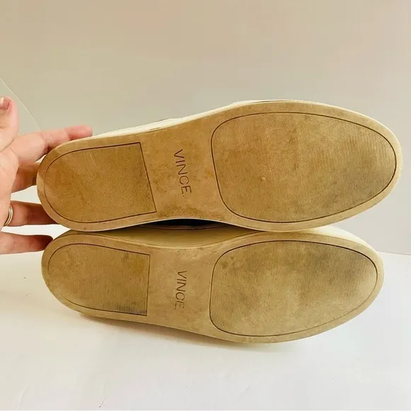Vince Blue Satin Slip on Sneakers Size 9
