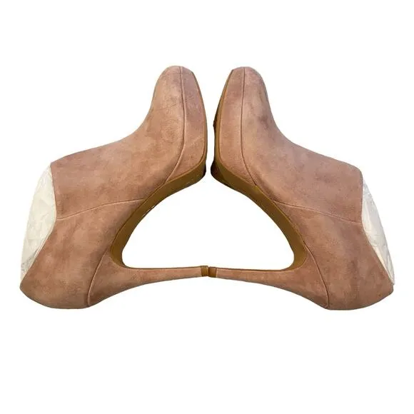 Vince Camuto Booties Heels 8 Elvin Soft Pink Suede Fall Winter