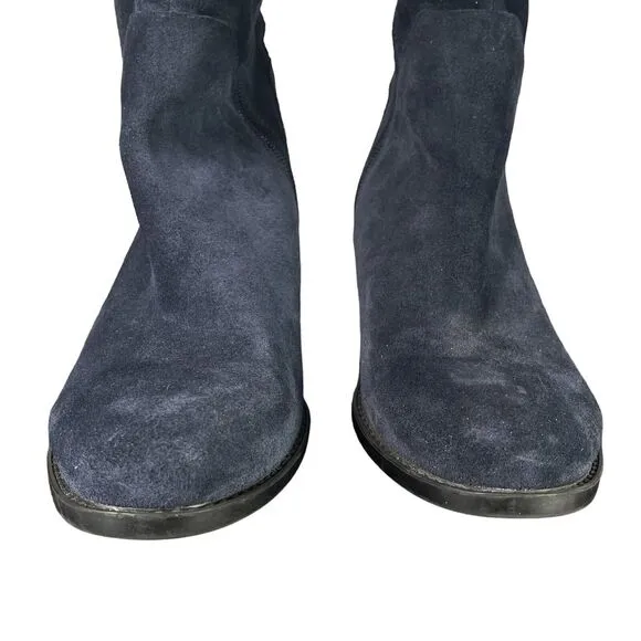 Vince Camuto Briella Blue Suede Leather Over the Knee Boots SIZE 5.5 Womens Shoe