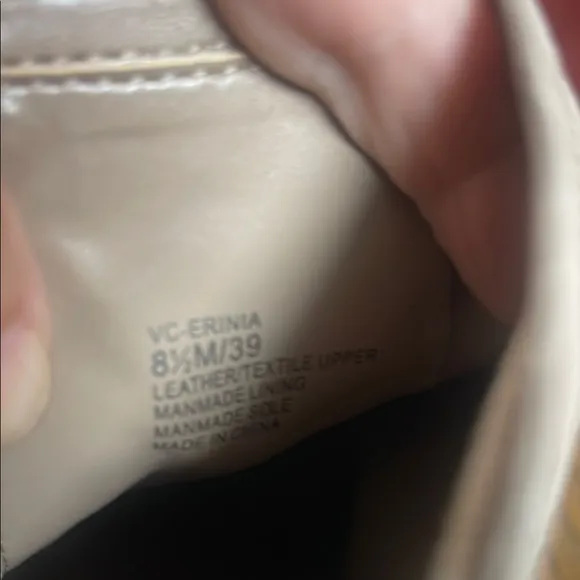 Vince Camuto Cream Heeled Boots with Suede Finish