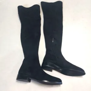 Vince Camuto Hailie Black Pointed Toe Over The Knee Suede Boots Size 5M