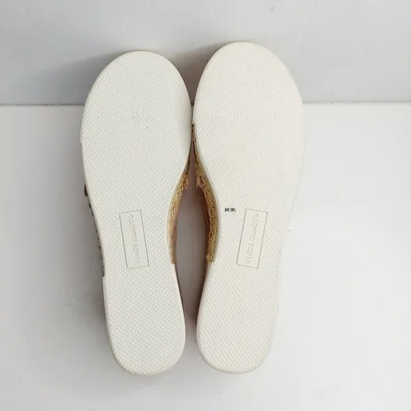 Vince Camuto Tambie Blush Pink Nubuck Leather Espadrille Slip-On Shoe Womens 8 M