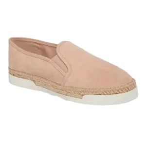 Vince Camuto Tambie Blush Pink Nubuck Leather Espadrille Slip-On Shoe Womens 8 M