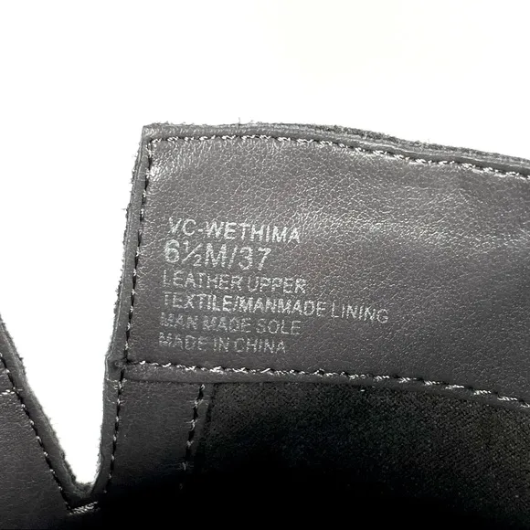 Vince Camuto Womens Motorcycle Ankle High Boots Suede Leather Wethima 6.5M NIB