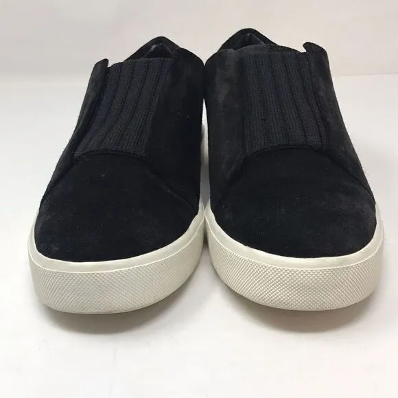 Vince Suede Cantara Sneakers Women's Black White Suede Slip On Shoes Size 6