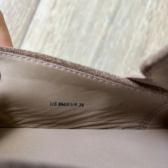 Vince Suede Slip On Shoes Taupe