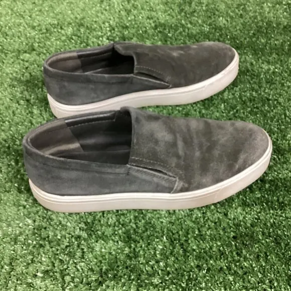 Vince Velvet Gray Sneaker Loafer Shoes 7M