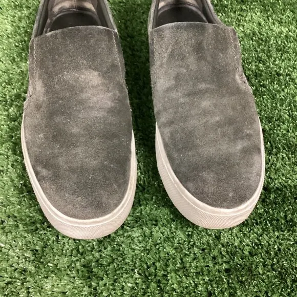 Vince Velvet Gray Sneaker Loafer Shoes 7M