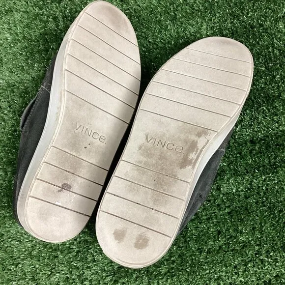 Vince Velvet Gray Sneaker Loafer Shoes 7M