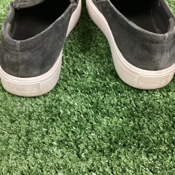 Vince Velvet Gray Sneaker Loafer Shoes 7M