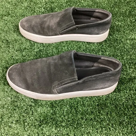 Vince Velvet Gray Sneaker Loafer Shoes 7M