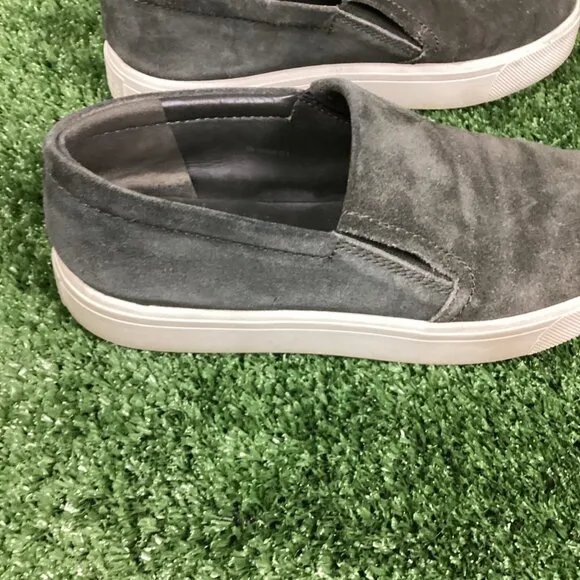 Vince Velvet Gray Sneaker Loafer Shoes 7M