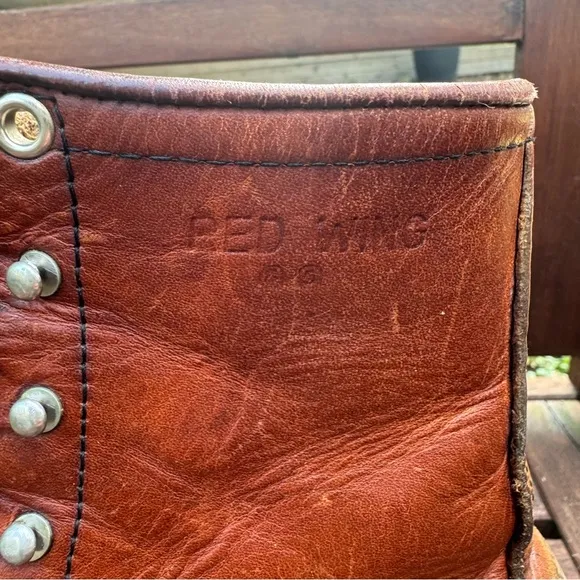 Vintage 70s 80s Red Wing Irish Setter 8” Boot 890 Size 12 A Brown Tan