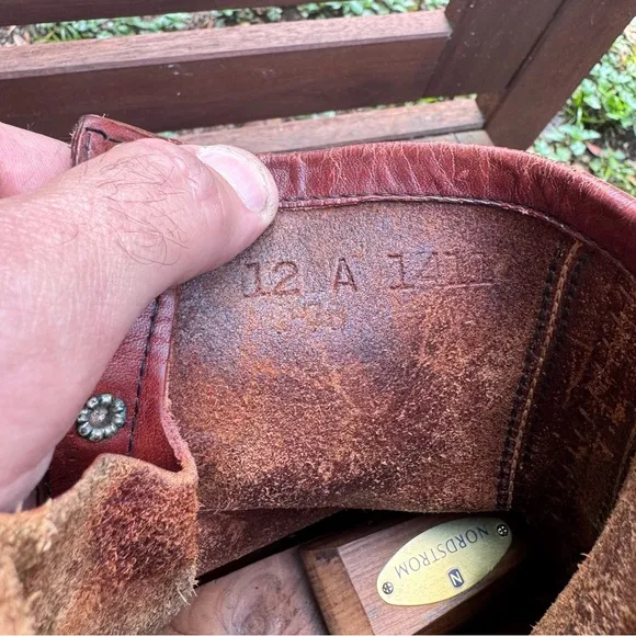 Vintage 70s 80s Red Wing Irish Setter 8” Boot 890 Size 12 A Brown Tan