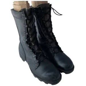 Vintage ‘87 Ro-Search Black Leather Military Issue Combat Boot Men's Size 4.5 R