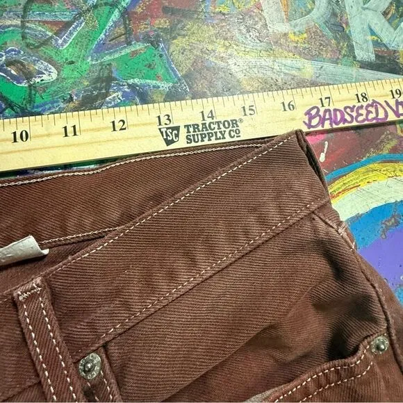 Vintage 90s Levi’s 501 Button-Fly Brown Jeans - Men’s W33 L32  - Made in Mexico
