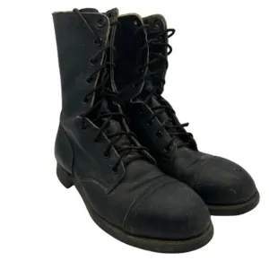 Vintage Biltrite Steel Toe Boots Mens Size 9R Black Leather Work 1980s USA