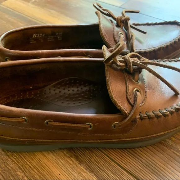 Vintage GH Bass Loafer Boat Shoe Sz 9M Leather Casual Preppy R324