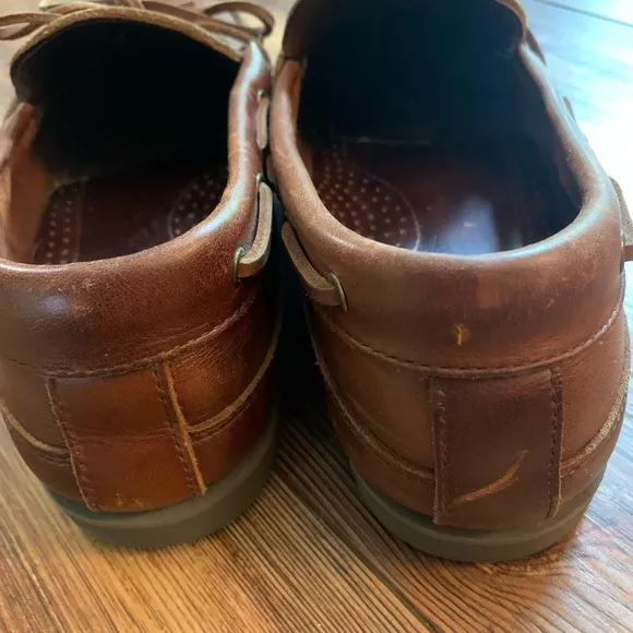 Vintage GH Bass Loafer Boat Shoe Sz 9M Leather Casual Preppy R324