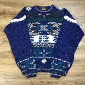 VINTAGE Greatland Sweater Crewneck Aztec Southwestern Multicolor Size M