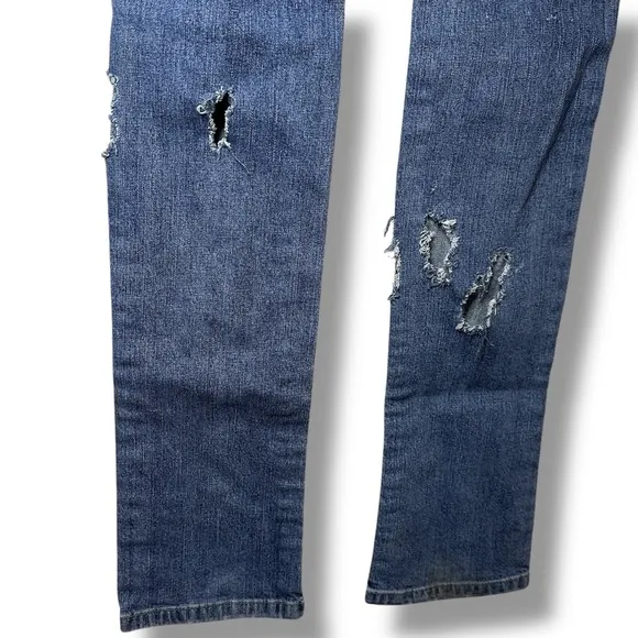 VINTAGE GUESS Scarlet Skinny Leg Bedazzle Y2K Low Rise Hip Hugger Denim Jeans 27