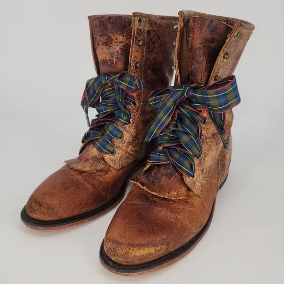 Vintage Justin Leather Roper Boots BRL50 Women’s 9.5B