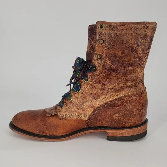 Vintage Justin Leather Roper Boots BRL50 Women’s 9.5B