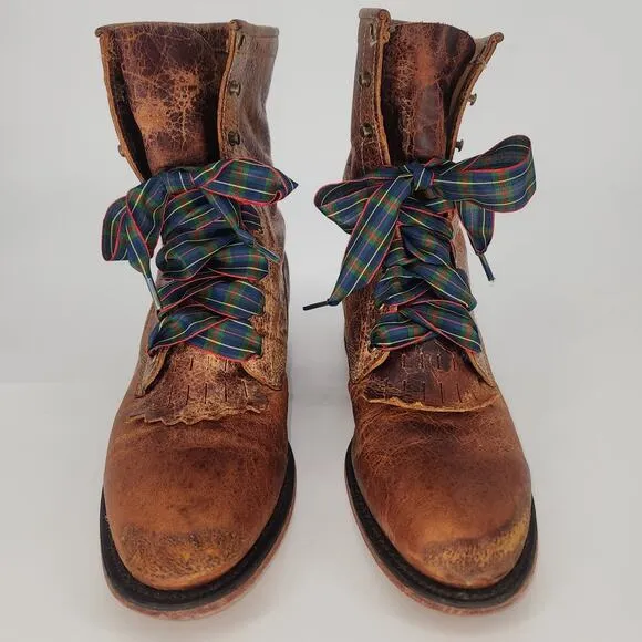 Vintage Justin Leather Roper Boots BRL50 Women’s 9.5B
