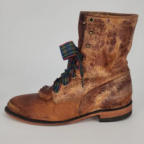 Vintage Justin Leather Roper Boots BRL50 Women’s 9.5B